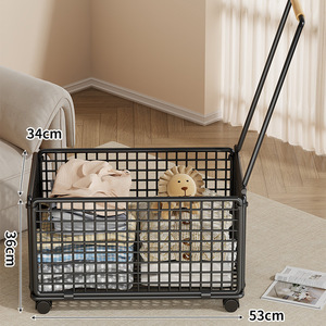 Household Carbon Steel Single Tier Non-Folding Clothes <b>Storage</b> Box Large Capacity Sustainable Modern Simplicity <b>Storage</b> - Product Image 3