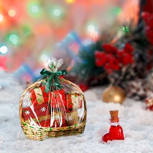 Bolsas <span class=keywords><strong>de</strong></span> Celofán Transparentes Grandes, Bolsas <span class=keywords><strong>de</strong></span> Celofán Navideñas <span class=keywords><strong>de</strong></span> 24 x 28 Pulgadas, <span class=keywords><strong>Bolsa</strong></span> <span class=keywords><strong>de</strong></span> Plástico Transparente para Envolver Regalos, Fundición Suave - Product Image 5