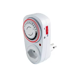 Plug-in Programmable Mechanical Electrical Program Timer Power Switch Energy Saver 24 Hour The Swiss Plug