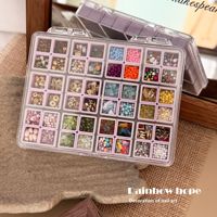 Organisateur de fournitures de nail art mini en plastique couleur macaron sans grille, super pratique pour les déplacements, rangement anti-stress pour accessoires de manucure