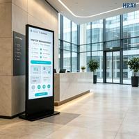 Pantalla Digital Publicitaria HRAY de 43 Pulgadas, 8ms de Respuesta, 72% de Gama de Color NTSC, Salida de Energía Estable para Marketing en Interiores de Supermercados, OEM ODM