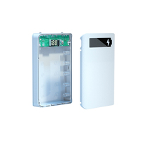 Boîtier de batterie externe détachable 18650 avec écran LCD, DIY, pour 5 piles 18650, coque de protection pour power bank