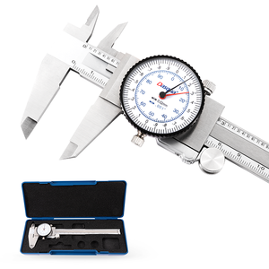 Dasqua Hoge Precisie Schokbestendige Inch Metrische Combinatie 0-150Mm Wijzerplaat Schuifmaat 6 Inch Wijzerplaat Kalibrador - Product Image 1