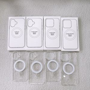 GSCASE Disponible 17 Air 17 Pro 17 Pro Max Etuis de téléphone magnétiques Etui acrylique à aimant fort Transparent pour étuis iPhone - Product Image 1