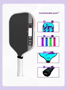 ไม้พายพิคเคิลบอลแบบมีแกนโฟม ผลิตจากคาร์บอนไฟเบอร์แบบกำหนดเอง พร้อมโลโก้ OEM ขึ้นรูปด้วยความร้อน ได้รับการรับรองจาก USAPA สำหรับผลิตภัณฑ์กีฬาและความบันเทิง - Product Image 4