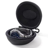 SZBLY ESC-049 Étui de montre rigide en EVA personnalisé par le fabricant, pochette portable à fermeture éclair, organisation des câbles, intérieur en velours antichoc