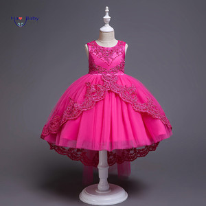 E2woo Vestido de Fiesta de Princesa para Niñas al por Mayor, Vestido Bordado con Encaje y Flores para Niñas - Product Image 2
