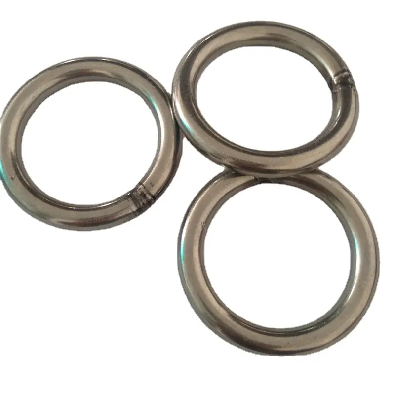 Oem Metalen Ring Hardware Veer O Ring Roestvrij Staal Gelaste Ronde O-Ring Voor Tas Accessoires En Sieraden