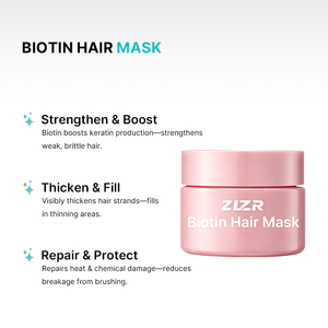 มาส์กผมไบโอตินเคราติน ZLZR สูตรเข้มข้น สำหรับผมหนาขึ้น ชุ่มชื้น บำรุง ซ่อมแซมเส้นผม บำรุงล้ำลึก - Product Image 2