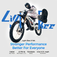 Moto tout-terrain électrique Surron Light Bee X 2026 avec protection de béquille latérale pour pistes privées et loisirs hors route