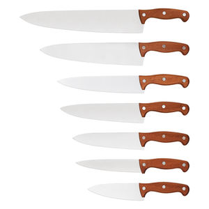 木製ハンドル付きの新しい高品質シェフ用ナイフ、さまざまなサイズとスタイルで利用可能 - Product Image 4