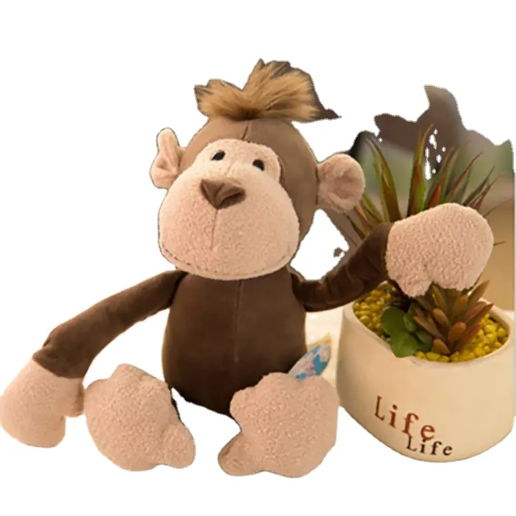 High Quality Promotion Toys Custom Cute Monkey Stuffed Cartoon Animal Customization Forest Animal Toys Plush Soft