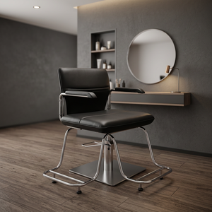 Chaise de coiffure professionnelle de luxe noire pour salon de beauté, mobilier de salon de coiffure, chaises de barbier pour barbershop, vente en gros - Product Image 5