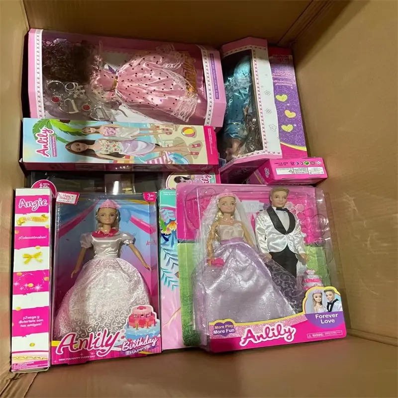 Discount Barbi Doll Inventory Lot For Sale Cheap Toy China Sell By Kilo Promotion Barbi Extra Giveaway