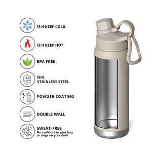 Botellas de agua fría y caliente de acero inoxidable para exteriores con logotipo personalizado al por mayor - Product Image 2