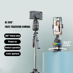 Trípode de seguimiento facial automático Gimble de rotación 360 <span class=keywords><strong>para</strong></span> teléfono móvil estabilizador de cardán de diseño desmontable teléfono estabilizador - Product Image 2