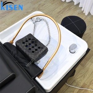 Kisen Plumbing Required Salon Shampoo <b>Bed</b> Designed for High Traffic Spas Features Constant Flow Water Circulation System - Product Image 6