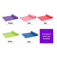 Tapis de yoga en PVC haute densité écologique, étiquette privée, logo personnalisé accepté, différentes tailles, tapis de yoga portable pour la remise en forme à domicile