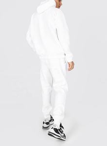 Survêtement de sport en molleton 100% coton biologique de haute qualité OEM / Veste à rayures latérales Pantalon personnalisé pour homme - Product Image 6