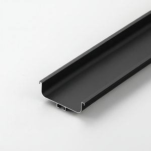 マットブラックC型アルミ製プロファイル隠しキッチンキャビネット引き出しハンドルモダン家具プル - Product Image 1
