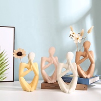 Vase de Penseur en Céramique Minimaliste Moderne Fait à la Main Pampa Ins Ornements pour Mariages Décor à la Maison Fleurs Artificielles Fleur en Porcelaine