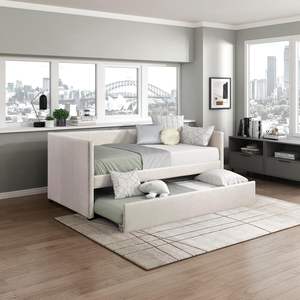 <span class=keywords><strong>Divano</strong></span> <span class=keywords><strong>letto</strong></span> imbottito <span class=keywords><strong>in</strong></span> tessuto testurizzato con doppio <span class=keywords><strong>letto</strong></span> da giorno con schienale e supporto a <span class=keywords><strong>doghe</strong></span> <span class=keywords><strong>in</strong></span> <span class=keywords><strong>legno</strong></span> <span class=keywords><strong>divano</strong></span> <span class=keywords><strong>letto</strong></span> - Product Image 1