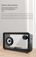Mini Portable Acrylique Transparent BT Haut-Parleur Rétro Home Party Radio avec Basse Sans Fil Musique Grands Haut-parleurs De Plafond
