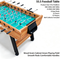 Poignées de baby-foot en MDF, accessoires de table de football, unisexe, personnalisables, pour usage domestique