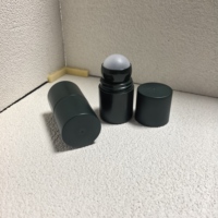 Flacon roll-on rond en PP vert de 50 ml, vide, pour déodorant, anti-transpirant, parfum de voyage, huile essentielle, couleur personnalisée, bouchon à vis