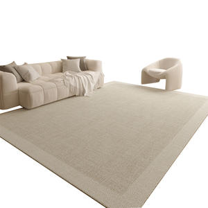 Alfombra Rectangular Moderna <span class=keywords><strong>Misia</strong></span> Nile, Alfombra de Terciopelo Cristalizado con Rayas, Decoración para Sala de Estar, Color Madera de Arce Cálido - Product Image 3