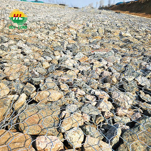 <span class=keywords><strong>Jordan</strong></span> 3x1x1m Fil de fer galvanisé Gabion Mesh Double Torsion Forme de trou hexagonal avec service de traitement de coupe - Product Image 3