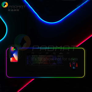 RGB Máy Tính Mousepad LED USB Sạc Lớn Chuột Pad Với Logo Đối Với Bàn Mat Chuột Không Dây Pad - Product Image 2