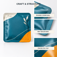 Sachets de thé vides imprimés en héliogravure personnalisés, emballage plat pour sachets de thé, enveloppe à trois soudures latérales, pochette en aluminium, emballage pour thé vert aux herbes