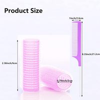 Bigoudis en plastique froids sans chaleur, rouleaux professionnels pour salon de coiffure, bigoudis DIY pour coiffure bouclée, outils pour cheveux, peigne à queue de rat