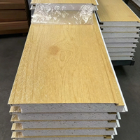 Panneau sandwich décoratif isolant en EPS, panneau en mousse, panneau thermique imperméable pour la construction en acier, revêtement mural pour maison miniature