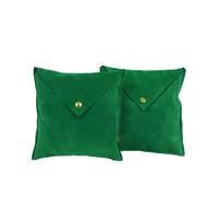 Pochette cadeau en daim microfibre de luxe en vrac avec texture logo imprimé personnalisé pour l'affichage de bijoux