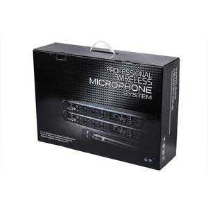 Micrófono Inalámbrico Profesional AD4Q, <span class=keywords><strong>Lavalier</strong></span>/Headset, 4 Canales UHF 512-937mhz, Micrófono de Estudio para Micrófonos Inalámbricos - Product Image 2