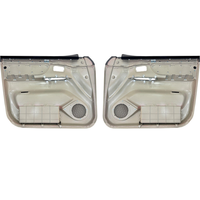 Accessoires de voiture YBJ, panneau de porte pour Land Cruiser 1990-1998 FJ100, beige gris PVC, remplacement du cuir, panneau de porte LC100