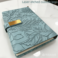 Carnet de notes de qualité supérieure en cuir PU A5 avec couverture rigide 180 °   Reliure parfaite à ouverture plate, durable, pour approvisionnement en gros