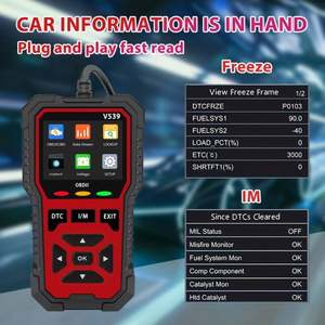 V539 OBD2 tarayıcı yükseltilmiş USB Powered araba arıza kodu okuyucu için OBD II protokolü araçlar beri 1996 elektrik güç - Product Image 5