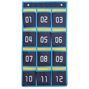 Accessoires de classe : Organisateur mural ou de porte pliable et robuste à 12 poches pour téléphones portables - Product Image 1