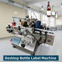Machine d'étiquetage automatique WINSEE pour bouteilles et boîtes en verre, écran tactile PLC, haute précision, compatible 220V/110V, pour produits chimiques, alimentaires et boissons