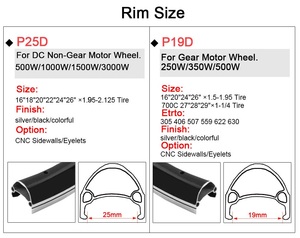 Motor de buje sin escobillas de 36V, 48V, 350W, rueda delantera <span class=keywords><strong>para</strong></span> Kit de conversión de Motor de bicicleta eléctrica - Product Image 3