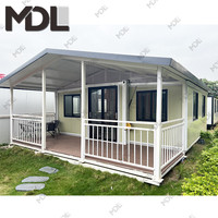 Maison préfabriquée modulaire pliable de luxe à 2 ou 3 chambres, bureau personnalisé, maison préfabriquée en acier extensible