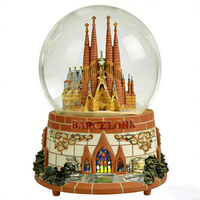 Globe à neige personnalisé du château de Neuschwanstein Paysage allemand Artisanat en résine DIY Cadeau de Noël Souvenirs Munich Neues Rathaus