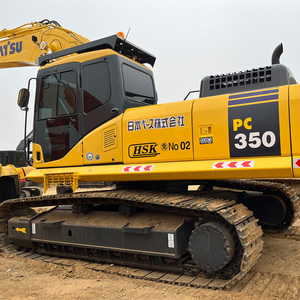 Excavatrice sur chenilles hydraulique Komatsu d'occasion de 35 tonnes, modèle PC350, capacité de la benne de 1,43 m, moteur Hyundai, pompe à roulement, bon état - Product Image 2
