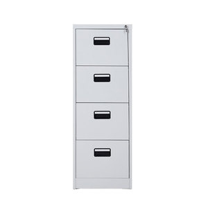 Vente flash : Armoire de classement en acier à 4 tiroirs, design moderne, pour l'école, le gouvernement et la famille, mobilier de bureau universel en métal - Product Image 1