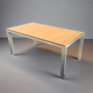 Ensemble de table et chaises de <span class=keywords><strong>jardin</strong></span> en plastique imitation bois, 5 pièces, résistant aux intempéries, pour terrasse, <span class=keywords><strong>bistrot</strong></span>, <span class=keywords><strong>salon</strong></span>, salle à manger, meubles d'extérieur - Product Image 5