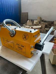 Duurzaam 400 kg rond zuignap-permanent magneet hefapparaat voor het hijsen van cilindrische stalen buizen en metalen platen - Product Image 6