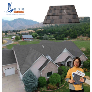 Teja Metálica <span class=keywords><strong>con</strong></span> Recubrimiento de Piedra, Estilo Madera, Techo Elegante y Duradero - Product Image 5